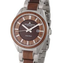 Jacques Lemans 1-2116H Eco Power Wood Mens Watch 40mm 10ATM