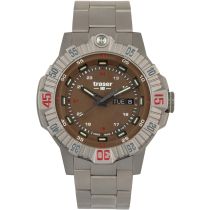 Traser H3 110668 Tactical Brown Titan Mens Watch 46mm 20ATM
