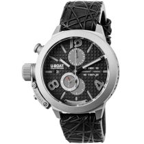 U-Boat 3004 Mens Watch Classico Titanium Black Automatic Chronograph 45mm 10ATM