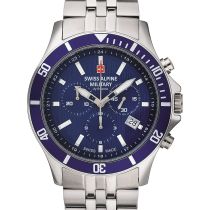 Swiss Alpine Military 7022.9135 Chronograph Mens Watch 42mm 10ATM