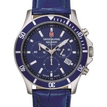 Swiss Alpine Military 7022.9535 Chronograph Mens Watch 42mm 10ATM