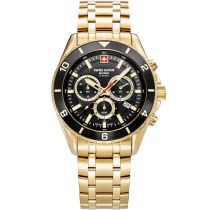 Swiss Alpine Military 7034.9117 Mens Watch Sierra Chronograph 43mm 10ATM