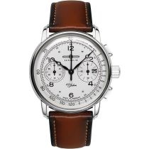 Zeppelin 8676-1 Chronograph 100 Years Zeppelin Mens Watch 42mm 5ATM
