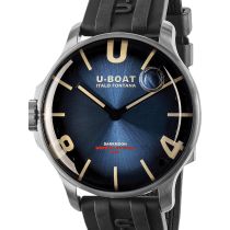 U-Boat 8704/E Darkmoon Blue SS Soleil Mens Watch 44mm 5ATM