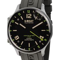 U-Boat 8838/A Capsoil Doppiotempo SS GMT Mens Watch 45mm 10ATM