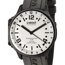 U-Boat 8889 Capsoil Doppiotempo DLC GMT Mens Watch 45mm 10ATM