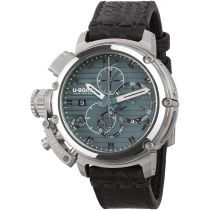 U-Boat 9589 Mens Watch Chimera 46mm Chrono SS Blue Automatic 10ATM