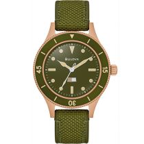 Bulova 98A324 Mens Watch MIL-SHIPS Bronze 150th Anniversary 41mm 20ATM