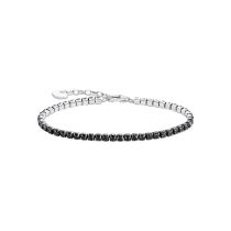 Thomas Sabo A2167-643-11-L21V Tennis Bracelet with Black Stones Silver