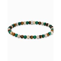 Thomas Sabo A2183-468-7-L19 Unisex Bead Bracelet in earth and green tones