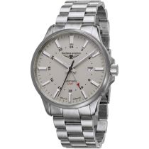 Bauhaus 2868M-5 Mens Watch Aviation Automatic Titanium GMT 42mm 10ATM