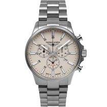 Bauhaus 2880M-5 Mens Watch Aviation Chrono Titanium 42mm 10ATM