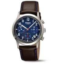 Boccia 3735-02 Mens Watch Titanium Solar Chronograph 40mm 5ATM 