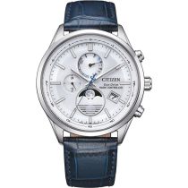 Citizen BY1030-09A Mens Watch Eco-Drive 4-Zonen radio-controlled watch Moon Phase 42mm 10ATM 