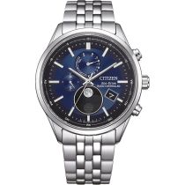 Citizen BY1030-50L Mens Watch Eco-Drive 4-Zonen radio-controlled watch Moon Phase 42mm 10ATM 