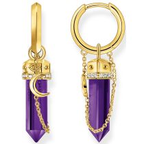 Thomas Sabo Hoop Earrings with imitation amethyst CR722-414-13