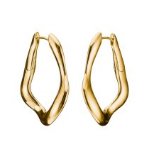 Thomas Sabo CR755-413-39 Hoop Earrings big Natural Beauty Gold-Plated Ladies