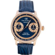 Carl von Zeyten CVZ0086RBLS Mens Watch Schönmünzach Automatic GMT Limited Edition 43mm 3ATM 