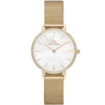 Daniel Wellington DW00100662 Ladies Watch Petite Lumine Bezel Evergold 28mm 3ATM 