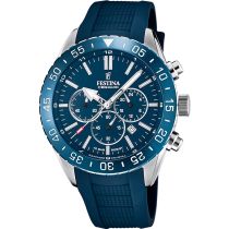 Festina F20515/1 Ceramic Chronograph Mens Watch 44mm 10ATM