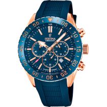 Festina F20516/1 Ceramic Chronograph Mens Watch 44mm 10ATM