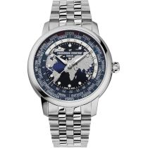 Frederique Constant FC-719NN3H6B Mens Watch Classic Worldtimer Automatic 40mm 5ATM