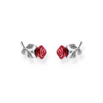 Thomas Sabo H2314-664-10 Silver Stud Earrings Roses Romance Ladies