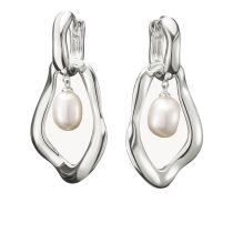 Thomas Sabo H2321-082-14 Hoop Earrings with pearls-Pendant Natural Beauty Silver Ladies