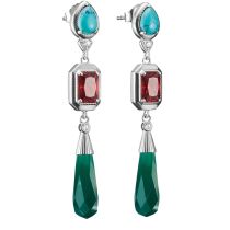 Thomas Sabo H2332-405-7 Earrings Colorful stones Elyndra 50,0 mm Ladies