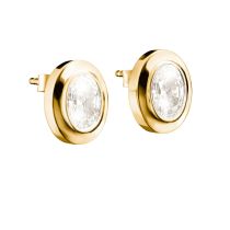 Thomas Sabo H2342-414-14 Stud earrings Oval Gold-plated 11,0 mm Ladies
