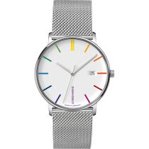 Junghans 41/4580.44 Mens Watch FORM Quarz Bauhaus Edition 39mm 5ATM 