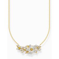 Thomas Sabo KE2085-414-4-L45V chain flower with stones gold plated Ladies