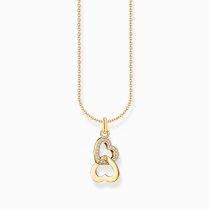 Thomas Sabo KE2267-414-14-L45V Gold-plated chain hearts 