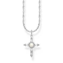 Thomas Sabo KE2296-167-14-L45V Silver Necklace With Cross Pendant Romance Ladies