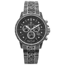 Louis XVI LXVI1721 Mens Watch Palais Royale Inked Diamond 43mm 10ATM 