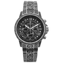 Louis XVI LXVI1722 Mens Watch Palais Royale Inked Diamond 43mm 10ATM 