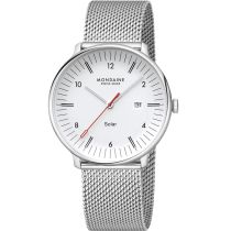 Mondaine MLE.41910.SM Mens Watch Doppio Solar 41mm 5ATM 