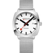 Mondaine MSL.3961B.SM Mens Watch Cushion Automatic 39mm 10ATM