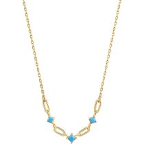 ANIA HAIE N033-03G Into the Blue Ladies Necklace, adjustable