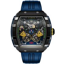 Nubeo NB-6100-01 Mens Watch Magellan Double Barrel Automatic 48mm 5ATM