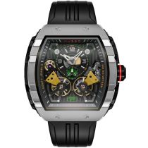 Nubeo NB-6100-02 Mens Watch Magellan Double Barrel Automatic 48mm 5ATM