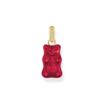 Thomas Sabo PE967-414-10 Large gold-plated red Goldbears pendant