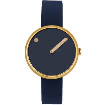 Picto 43317-0512G Midnight Blue Silicone 34mm 5ATM 