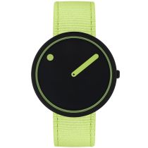 Picto R44023-R013 Manta Ray Black and Paradise Green 40mm 5ATM 