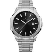 Paul Rich PR-46696 Mens Watch Mercer Astor Silver Black 40,5 mm 5ATM 