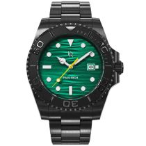 Paul Rich PR-46712 Mens Watch Crystal Bay Midnight Reef Black Green 40mm 5ATM 