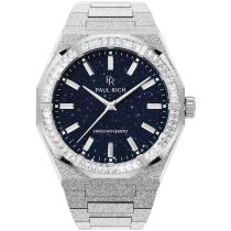 Paul Rich PR-46706 Mens Watch Moissanite Frosted Star Dust II Silver 43mm 5ATM 