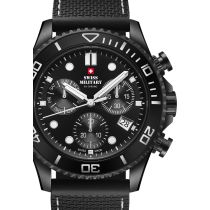 Swiss Military SM34101.07 Mens Watch Military XL Chronograph 46mm 10ATM