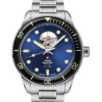 Swiss Military SMA34106.12 Mens Watch Automatic Open-Heart Diver