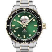 Swiss Military SMA34106.13 Mens Watch Automatic Open-Heart Diver